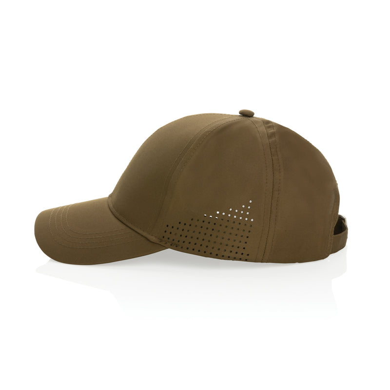 Load image into Gallery viewer, Impact AWARE™ RPET 6-panel sports cap by XD Collection, showing a lightweight, eco-friendly headwear with a curved brim and adjustable strap.
