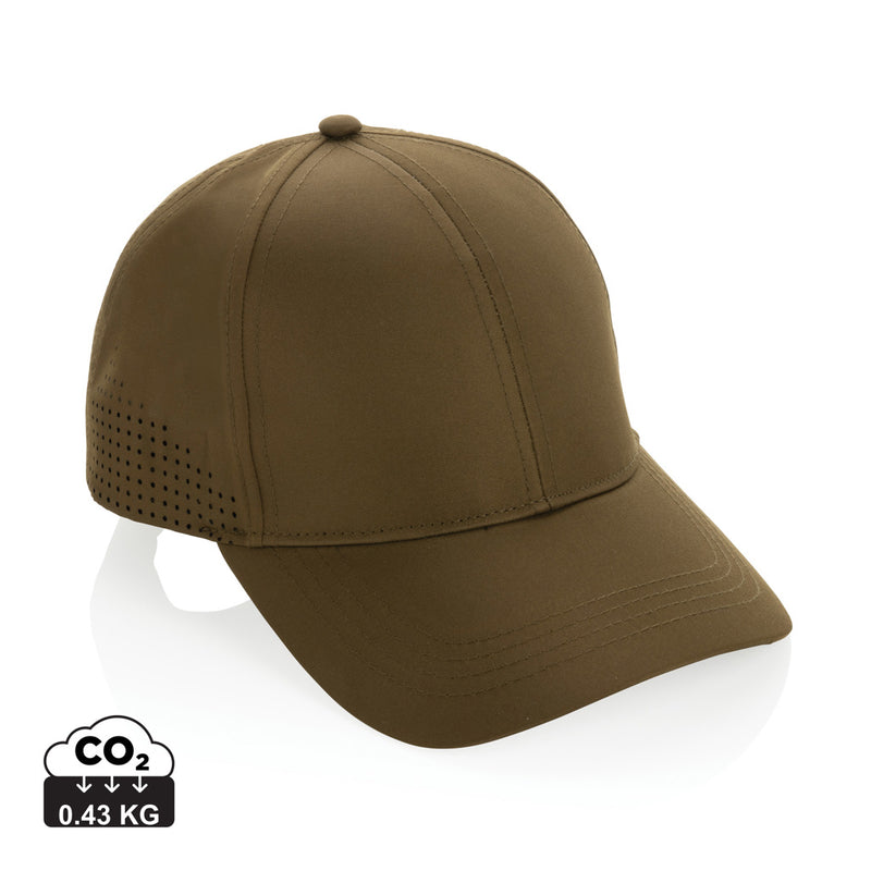 Load image into Gallery viewer, Impact AWARE™ RPET 6-panel sports cap by XD Collection featuring eco-friendly recycled PET fabric and adjustable fit.
