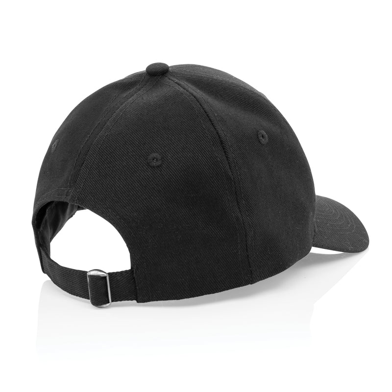 Load image into Gallery viewer, Six-panel XD Collection recycled cotton cap with AWARE™ tracer, showcasing a casual headwear design in natural fabric.
