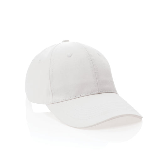XD Collection 6-panel recycled cotton cap with AWARE™ tracer, showcasing its eco-friendly design and classic headwear style.
