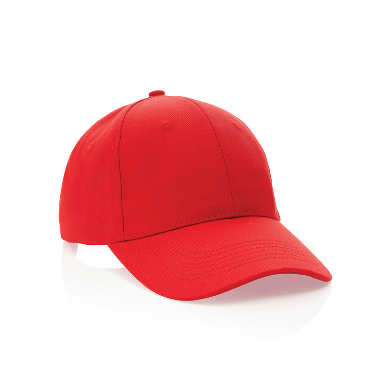 Load image into Gallery viewer, Six-panel XD Collection recycled cotton cap with AWARE™ tracer, featuring a structured design and adjustable strap.
