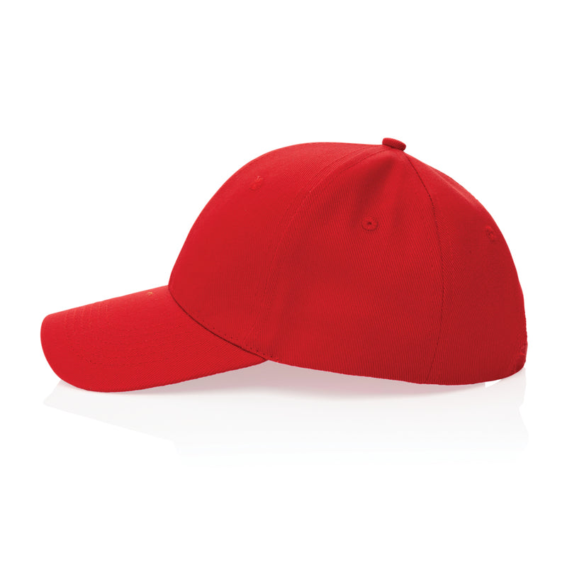 Load image into Gallery viewer, Six-panel recycled cotton cap by XD Collection with AWARE™ tracer, showcasing eco-friendly headwear with a casual fit.
