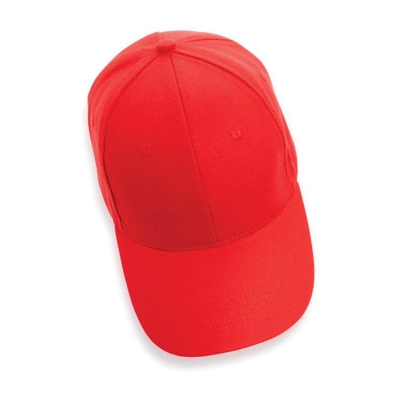 Load image into Gallery viewer, Six-panel recycled cotton cap with AWARE™ tracer from XD Collection, showing a stylish headwear design in natural colors.
