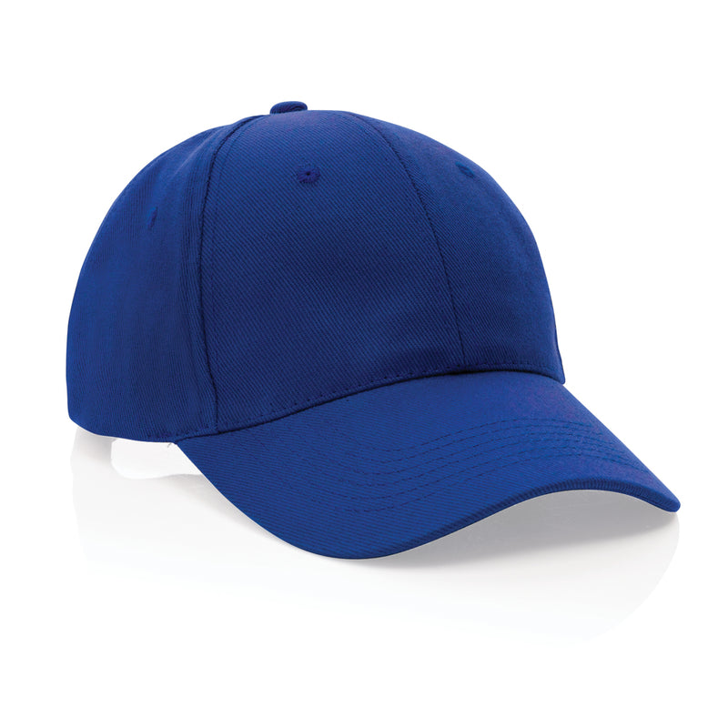 Load image into Gallery viewer, 6-panel recycled cotton cap by XD Collection with AWARE™ tracer, showcasing eco-friendly headwear in natural fabric and design.
