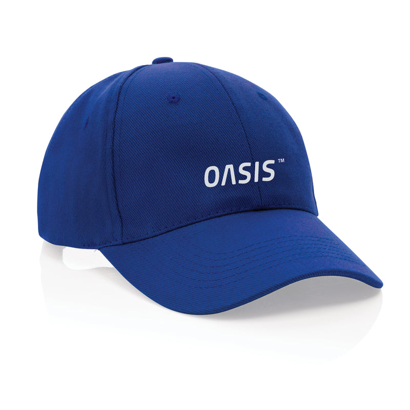 Load image into Gallery viewer, 6-panel recycled cotton cap from XD Collection with AWARE™ tracer, showcasing eco-friendly headwear in natural colors.
