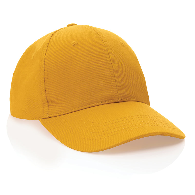Load image into Gallery viewer, 6-panel recycled cotton cap with AWARE™ tracer from XD Collection, showcasing its eco-friendly design and adjustable fit.
