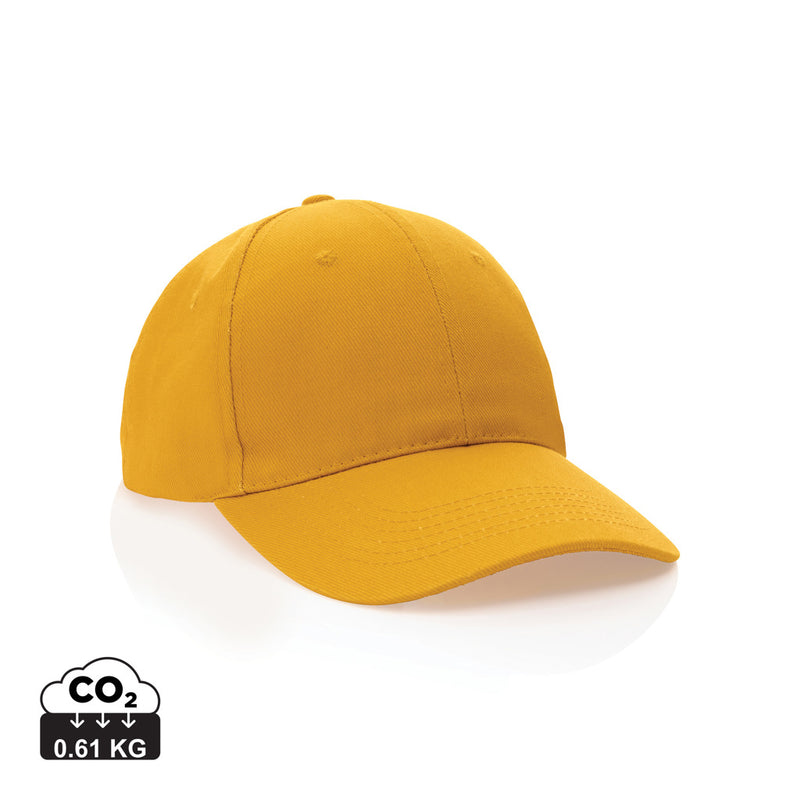 Load image into Gallery viewer, XD Collection 6-panel recycled cotton cap with AWARE™ tracer, featuring eco-friendly headwear design and adjustable fit.
