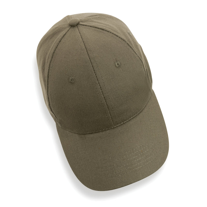 Load image into Gallery viewer, Six-panel recycled cotton cap from XD Collection featuring AWARE™ tracer, casual headwear with eco-friendly design.
