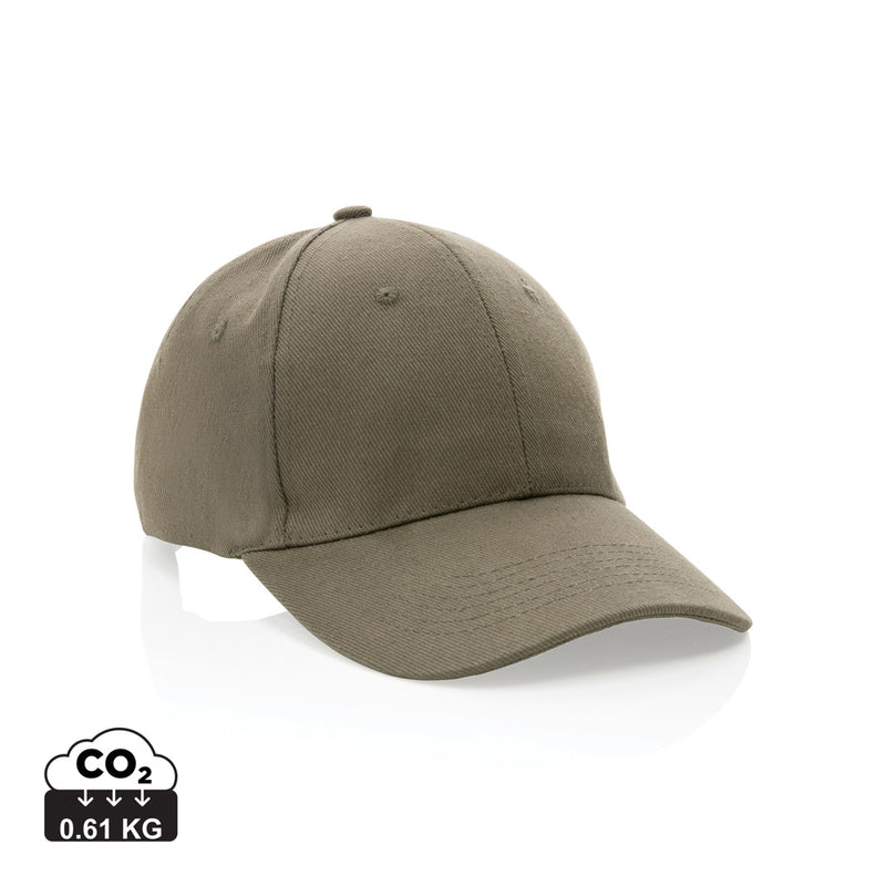 Load image into Gallery viewer, 6-panel recycled cotton cap by XD Collection with AWARE™ tracer, featuring a classic headwear design in eco-friendly fabric.
