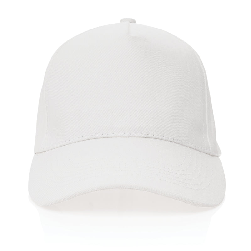Load image into Gallery viewer, Recycled cotton 5-panel cap with AWARE™ tracer by XD Collection, showcasing the headwear's design and eco-friendly material.
