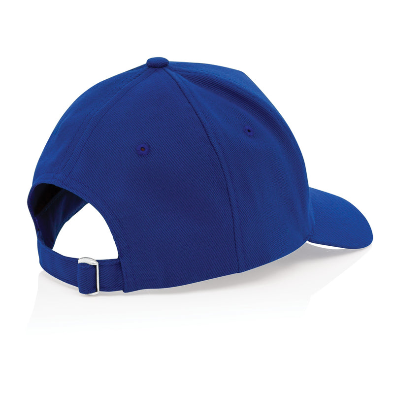 Load image into Gallery viewer, Recycled cotton 5-panel cap with AWARE™ tracer from XD Collection, showcasing a stylish headwear design with adjustable fit.
