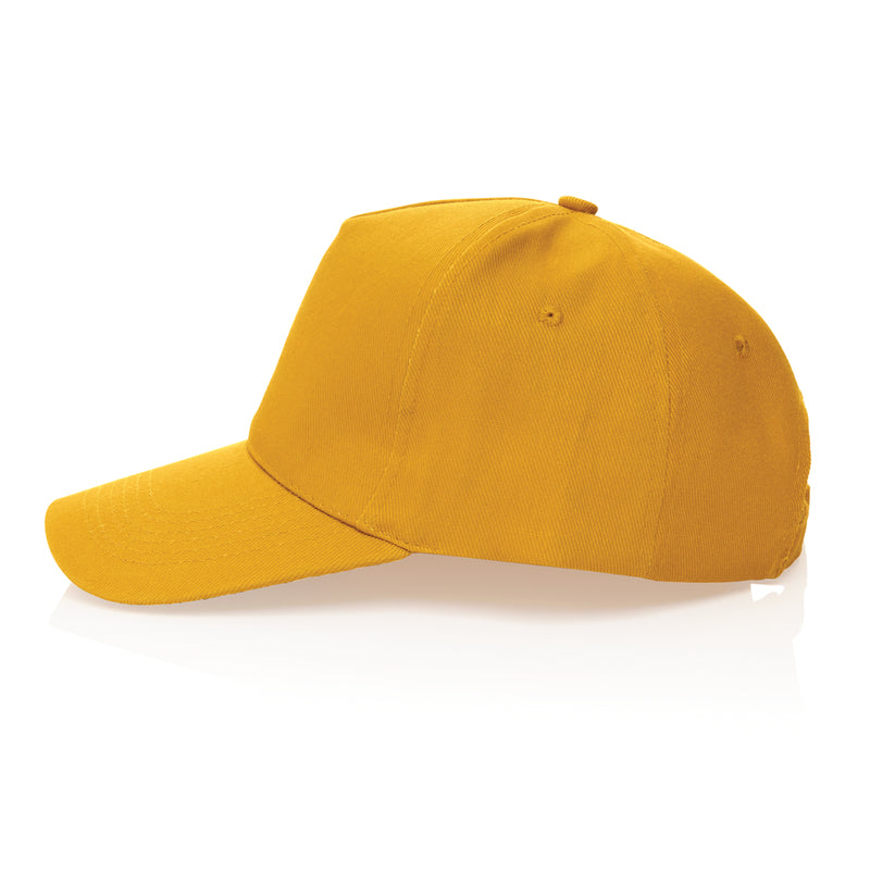 Load image into Gallery viewer, Recycled cotton 5-panel cap with AWARE™ tracer from XD Collection, showcasing its eco-friendly design and classic headwear style.
