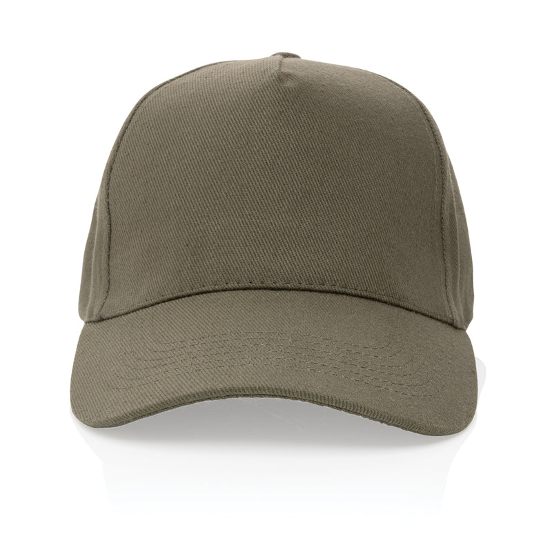 Load image into Gallery viewer, Recycled cotton 5-panel cap with AWARE™ tracer by XD Collection, showcasing its stylish design and eco-friendly headwear style.
