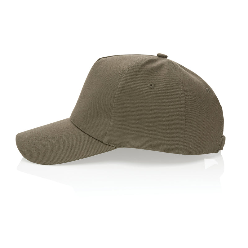 Load image into Gallery viewer, 5-panel recycled cotton cap with AWARE™ tracer from XD Collection, showcasing adjustable brim and eco-friendly headwear design.
