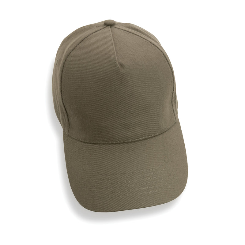 Load image into Gallery viewer, Five-panel XD Collection recycled cotton cap with AWARE™ tracer showing the front design and adjustable strap.

