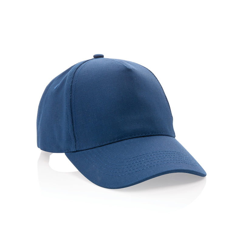 Load image into Gallery viewer, XD Collection 5-panel recycled cotton cap with AWARE™ tracer, showcasing the eco-friendly headwear design and branding.
