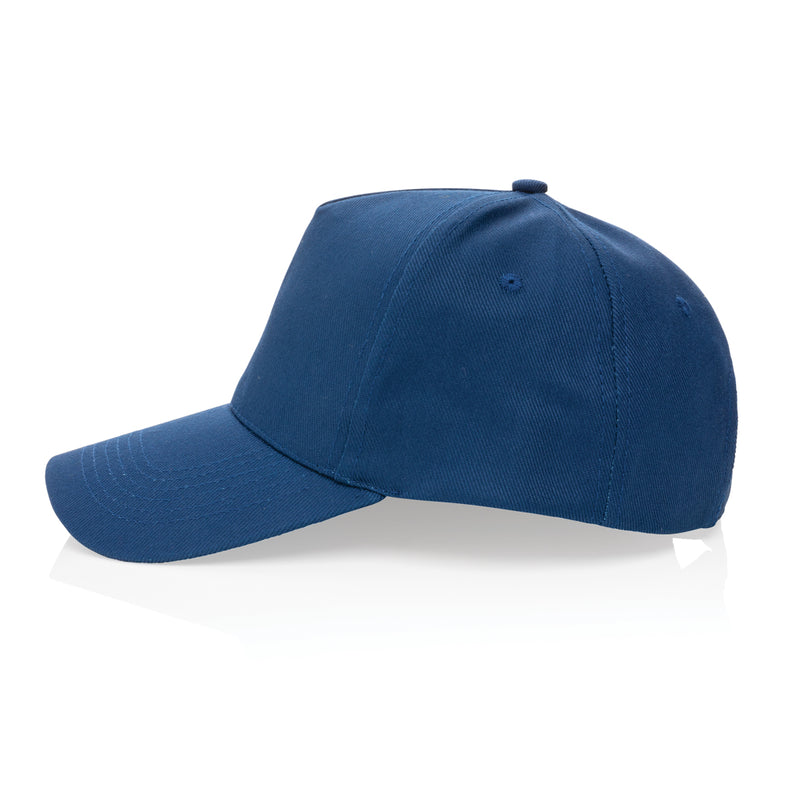 Load image into Gallery viewer, Recycled cotton 5-panel cap from XD Collection with AWARE™ tracer, showcasing a stylish headwear design and eco-friendly materials.
