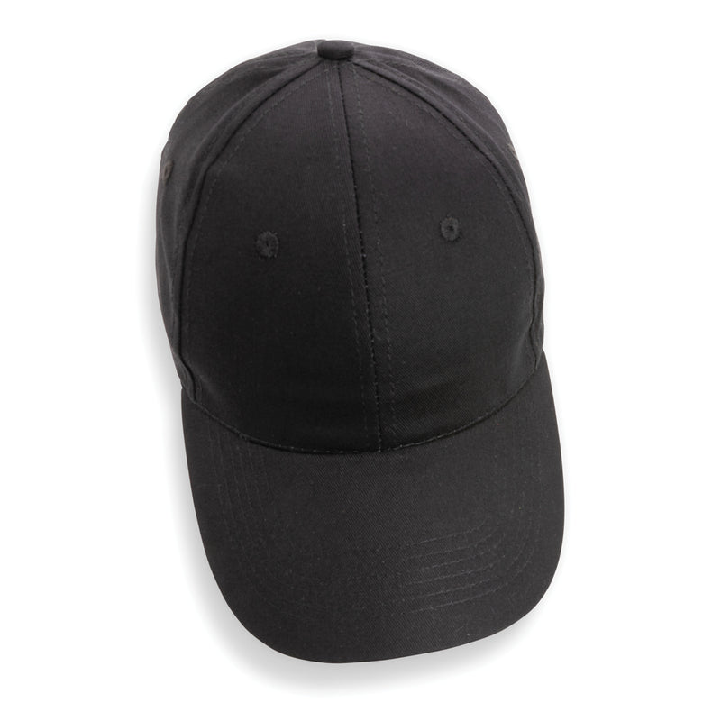 Load image into Gallery viewer, Six-panel recycled cotton cap by XD Collection featuring AWARE™ tracer, showcasing eco-friendly headwear with a classic design.

