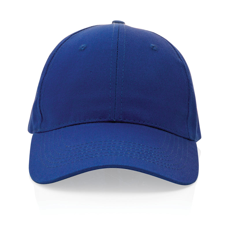 Load image into Gallery viewer, Six-panel XD Collection recycled cotton cap with AWARE™ tracer, showcasing its eco-friendly design and adjustable fit.
