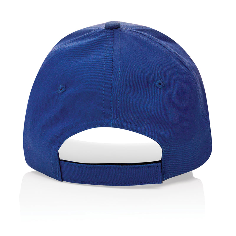 Load image into Gallery viewer, 6-panel recycled cotton cap with AWARE™ tracer from XD Collection, showing a stylish headwear design in natural fabric tones.

