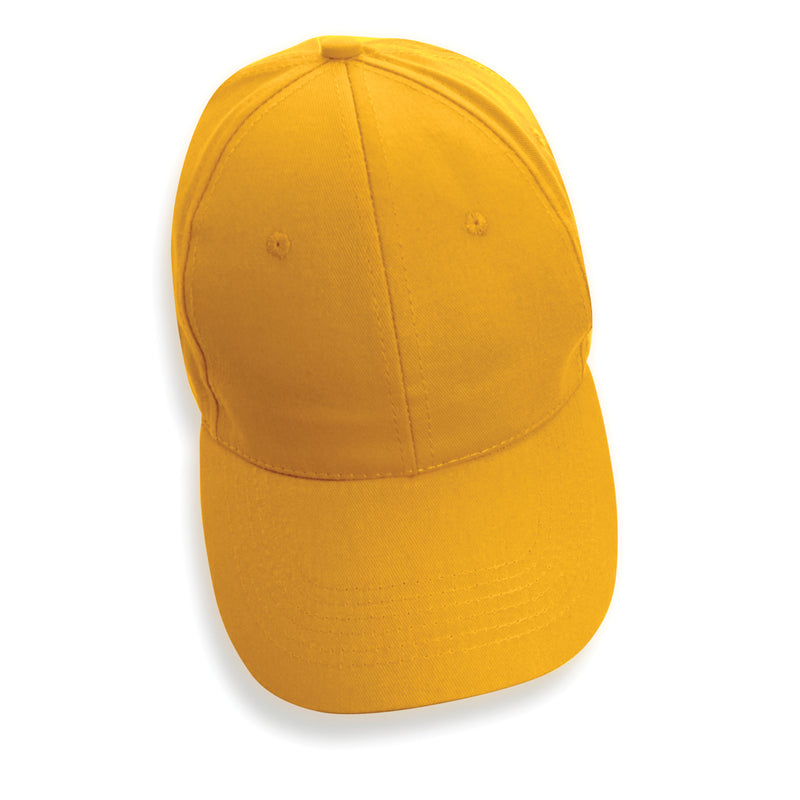 Load image into Gallery viewer, Six-panel recycled cotton cap with AWARE™ tracer from XD Collection, showing the eco-friendly headwear with a structured design.
