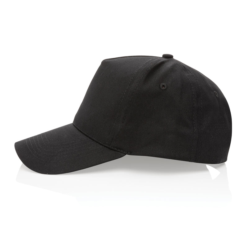 Load image into Gallery viewer, Impact 5-panel recycled cotton cap by XD Collection with AWARE™ tracer, showcasing a stylish headwear design in natural fabric and branding.
