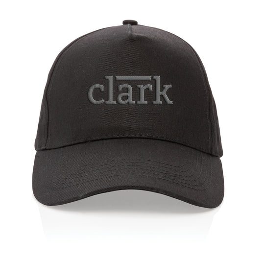 Impact 5-panel recycled cotton cap with AWARE™ tracer by XD Collection, featuring a stylish headwear design in natural fibers.
