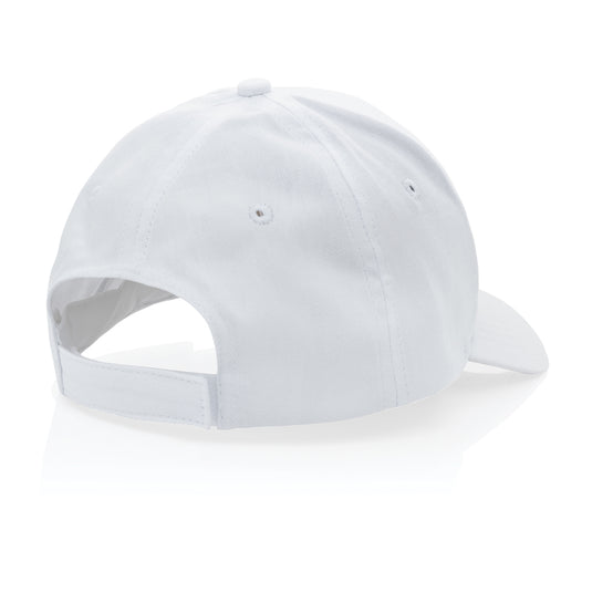 Impact 5-panel recycled cotton cap by XD Collection featuring AWARE™ tracer, casual headwear with a modern design.