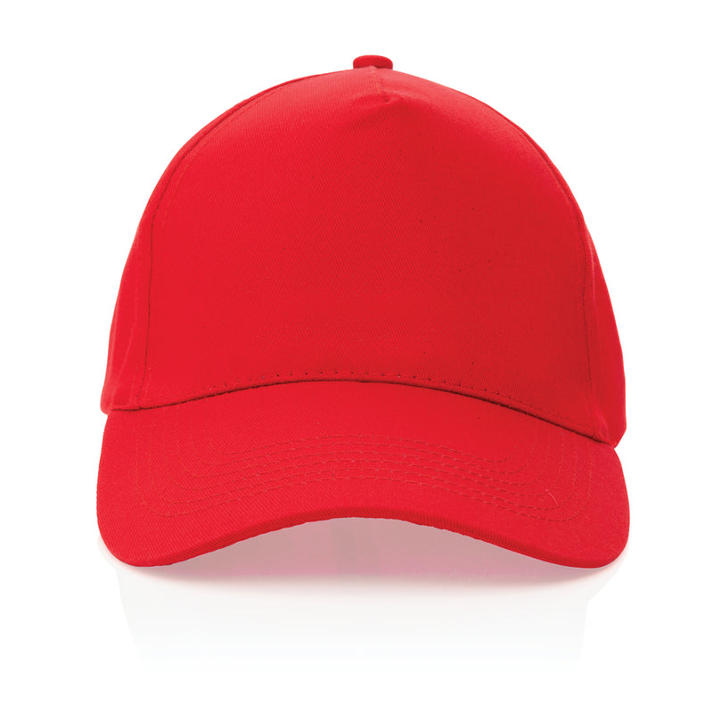 Load image into Gallery viewer, Impact 5-panel recycled cotton cap by XD Collection with AWARE™ tracer, featuring a casual headwear style and durable construction.
