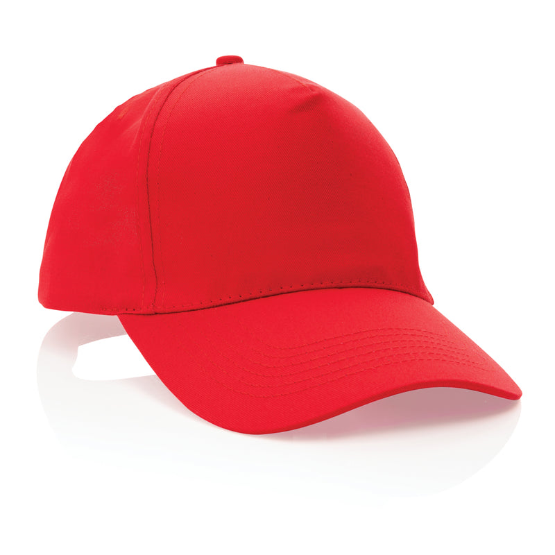 Load image into Gallery viewer, Impact 5-panel recycled cotton cap by XD Collection with AWARE™ tracer, featuring a casual headwear design and adjustable fit.
