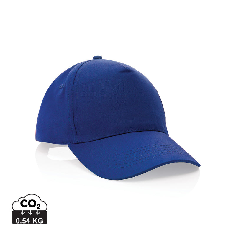 Load image into Gallery viewer, Impact 5 panel recycled cotton cap by XD Collection with AWARE™ tracer, featuring a 5-panel design and casual headwear style.
