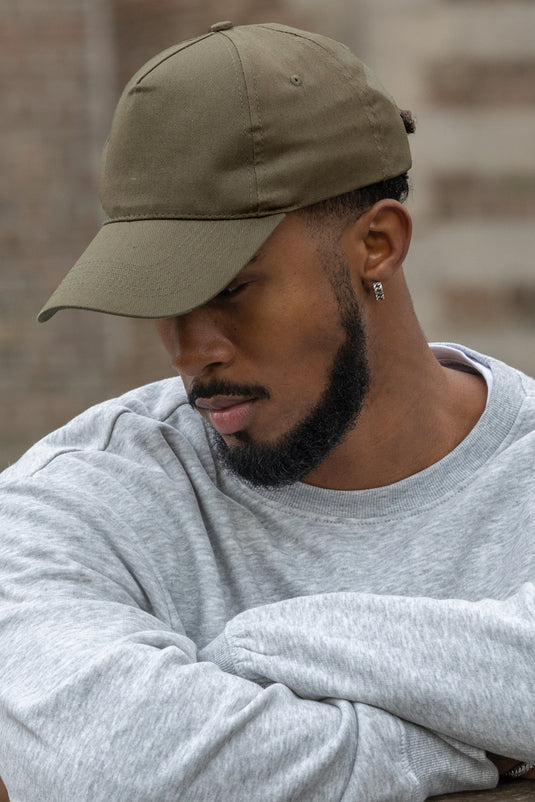 Impact 5-panel recycled cotton cap by XD Collection featuring AWARE™ tracer, casual headwear with a modern design.