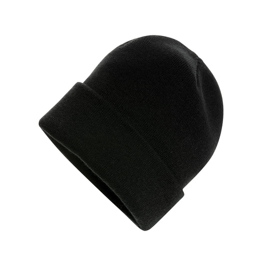 XD Collection Polylana® beanie headwear in soft, eco-friendly fabric with a snug fit and stylish design.