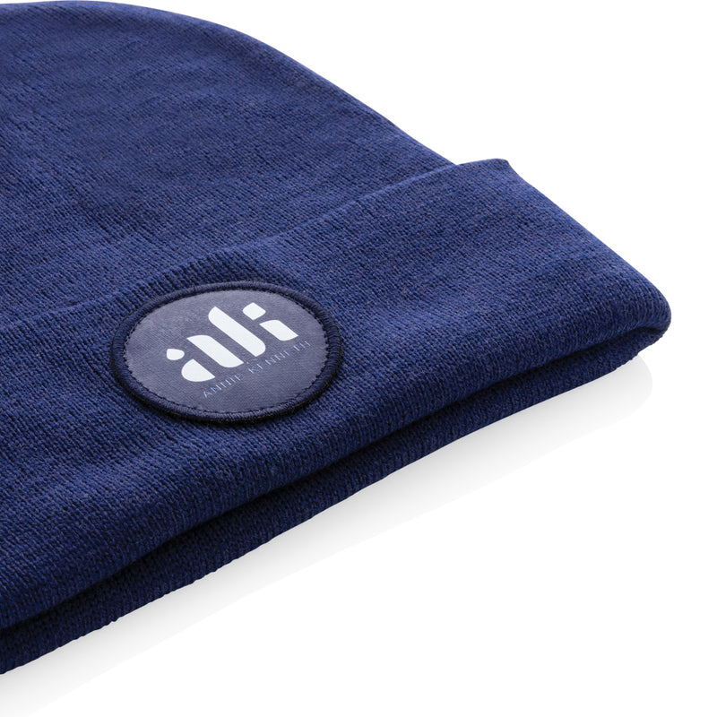 Load image into Gallery viewer, Polylana® beanie from XD Collection, soft and warm headwear with a knitted texture, suitable for cold weather.
