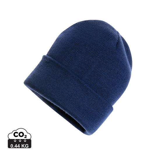 Polylana® beanie headwear from XD Collection, soft knit fabric with a snug fit, shown in a cozy, stylish design.