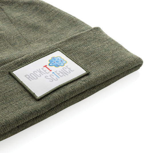 Polylana® beanie by XD Collection, soft knitted headwear in neutral color, designed for warmth and comfort.