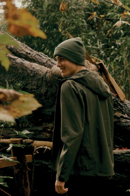 Polylana® beanie from XD Collection, soft knit headwear in neutral gray, showcasing its cozy, stylish design.