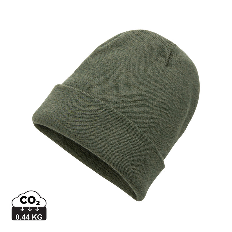 Load image into Gallery viewer, Polylana® beanie by XD Collection, soft and warm headwear with a snug fit, shown in a close-up image.
