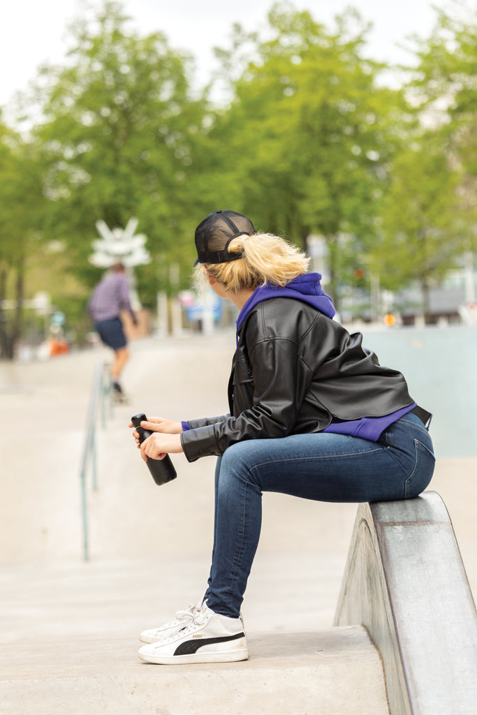 Load image into Gallery viewer, Brushed cotton 5-panel trucker cap by XD Collection featuring a structured design and adjustable strap in a casual headwear style.
