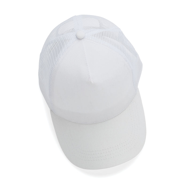 Load image into Gallery viewer, Brushed cotton 5-panel trucker cap by XD Collection featuring a structured design and adjustable snapback for casual wear
