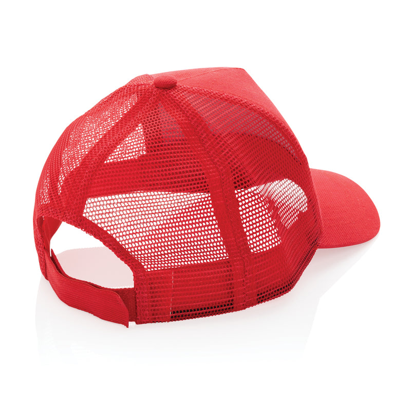 Load image into Gallery viewer, Brushed cotton 5-panel trucker cap in 190g fabric by XD Collection, showcasing the classic headwear style with a structured crown.
