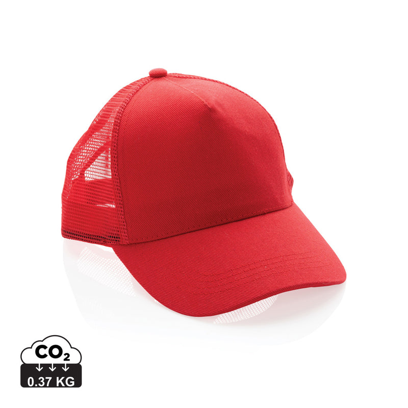 Load image into Gallery viewer, XD Collection brushed cotton 5-panel trucker cap in 190g, showcasing a casual headwear with a classic trucker style.
