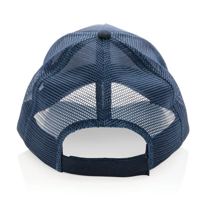 Load image into Gallery viewer, Brushed cotton 5-panel trucker cap by XD Collection featuring a structured design and adjustable snapback in natural tones.
