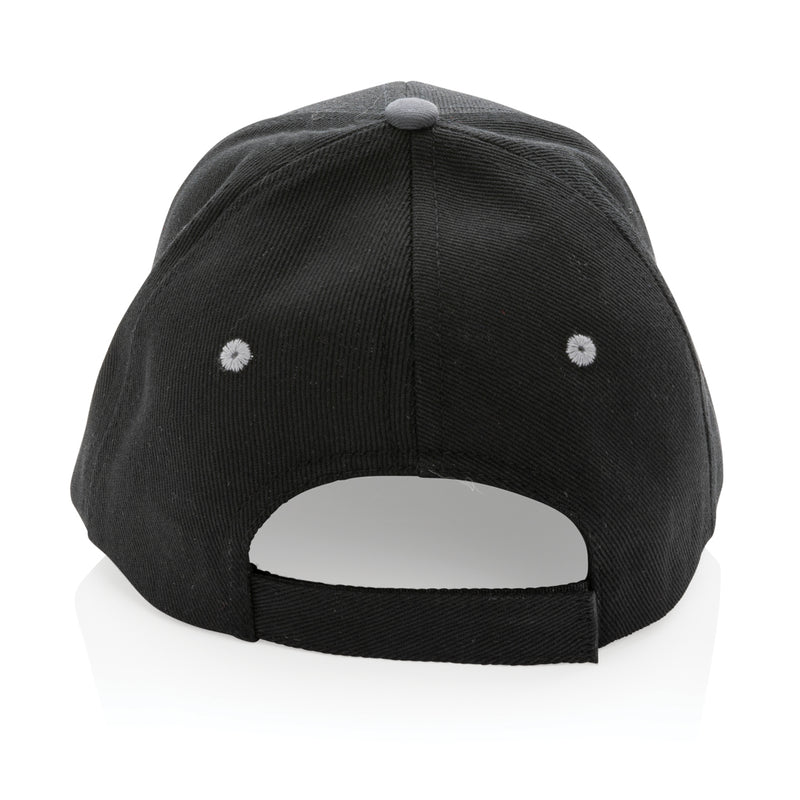 Load image into Gallery viewer, Brushed cotton 6-panel contrast cap by XD Collection, showcasing stylish headwear with a curved brim and contrasting panels.
