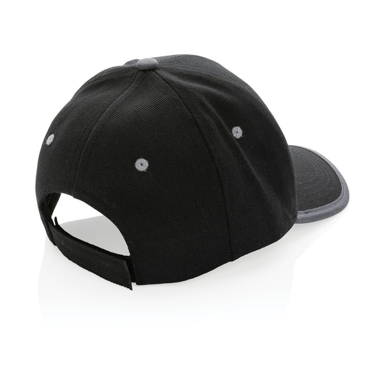 Brushed cotton 6-panel contrast cap by XD Collection, casual headwear with a structured design and contrasting panels.