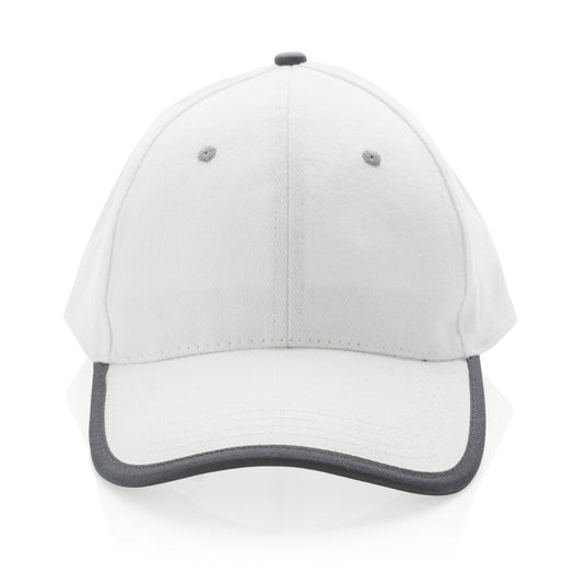 XD Collection brushed cotton 6-panel contrast cap in 280g, showcasing its stylish design and durable headwear style.