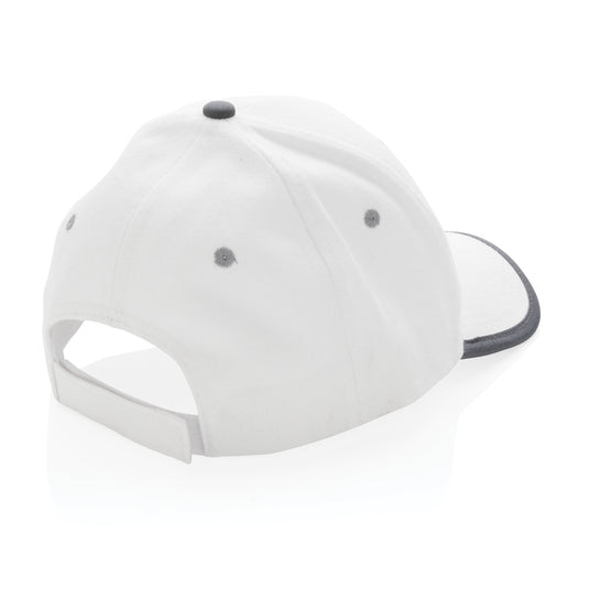 Brushed cotton six-panel contrast cap by XD Collection, lightweight headwear with stylish color contrast details.