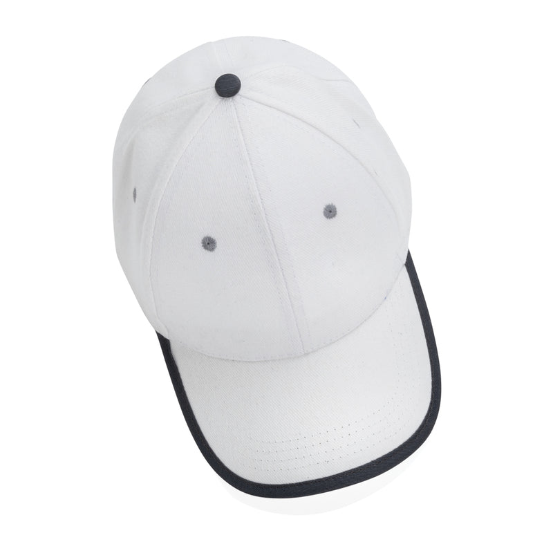Load image into Gallery viewer, XD Collection brushed cotton 6-panel contrast cap in 280g headwear with stylish design and adjustable fit.
