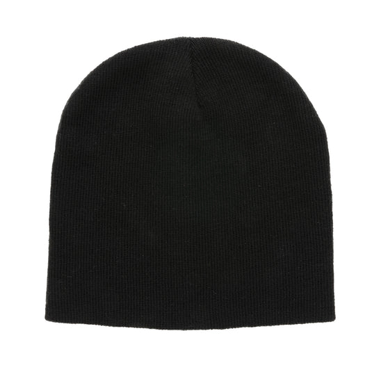 Close-up of XD Collection Classic beanie with Polylana® fiber, soft knit headwear in neutral tones.