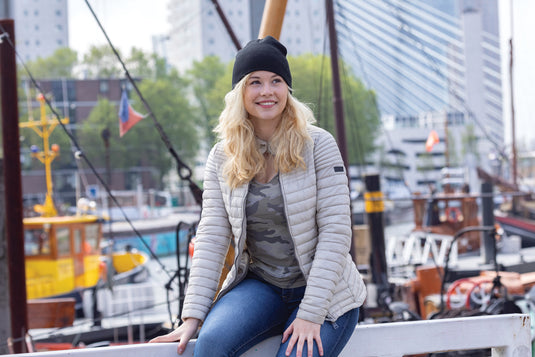 Classic XD Collection beanie made with Polylana® fibers, showcasing its cozy, stylish headwear design in a neutral color.